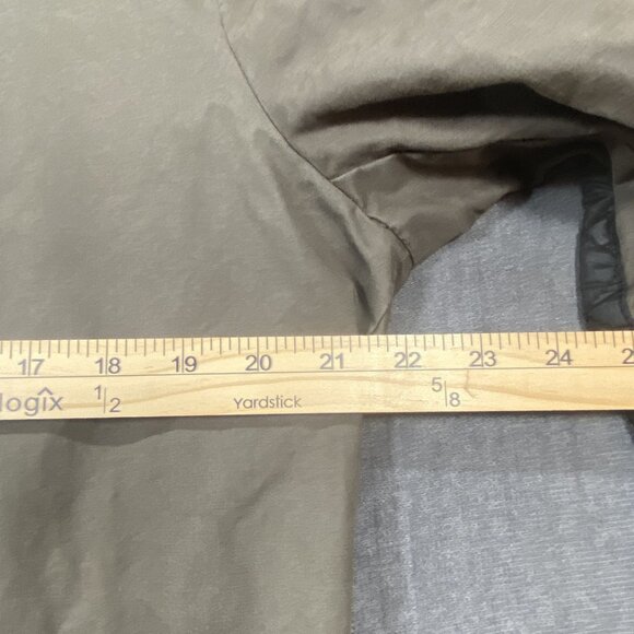 Armani Exchange Mens Olive Quilted Shoulder Biker Jacket Zip Pockets Size L - Picture 10 of 13